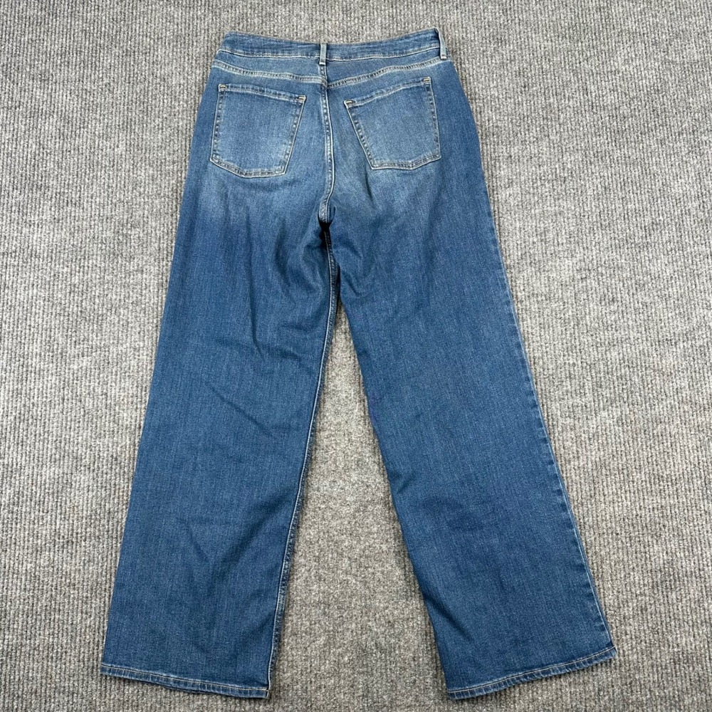 Lot 2 Old Navy Wow Wide Leg Jeans Womens Size 10 High Rise Stretch Denim - Picture 3 of 14